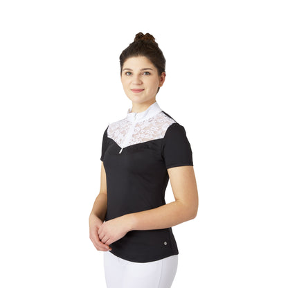 B Vertigo Ladies Kayla Laced Short Sleeved Show Shirt