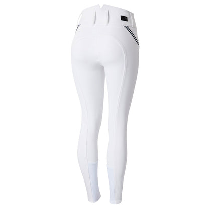 Horze Ladies Della High Waist Knee Grip Breeches with Piping Tape