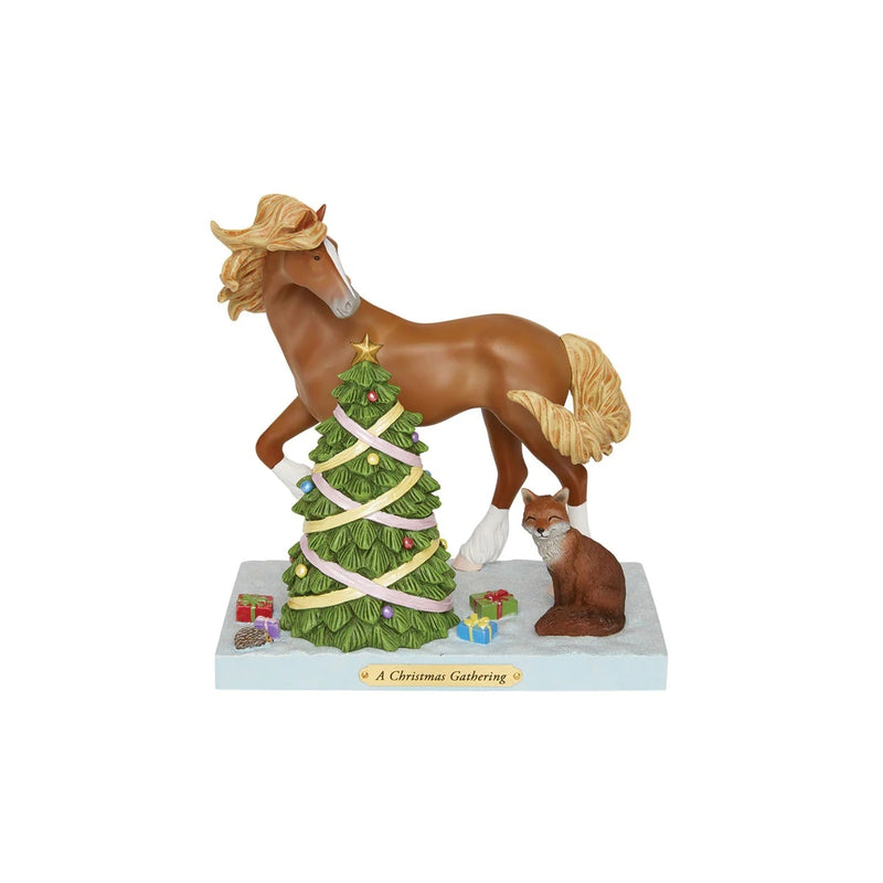 Painted Ponies Christmas Gathering Figurine