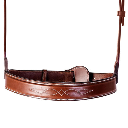 Huntley Sedgwick Fancy Stitched 1-3/8" Inch Wide Noseband
