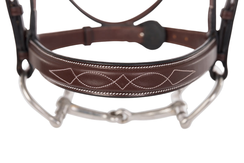 Huntley Sedgwick Fancy Stitched 1" Inch Wide Noseband