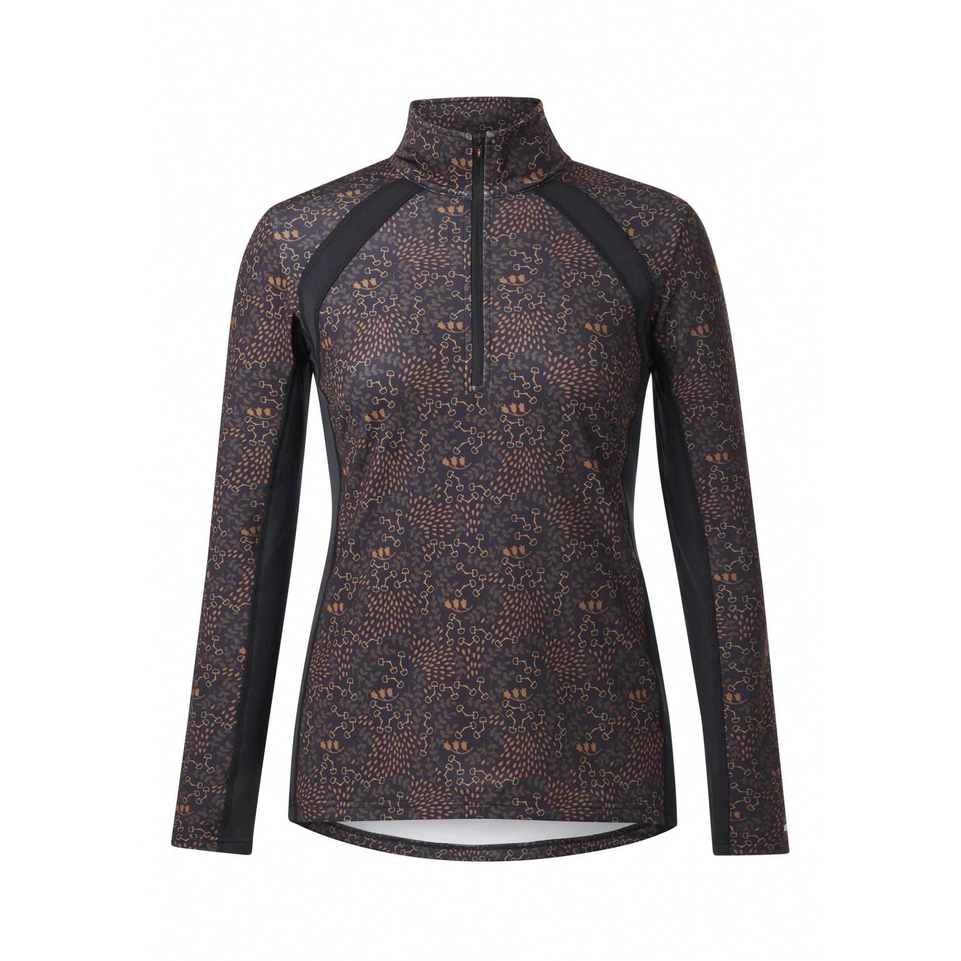 Kerrits Ladies Rail Side Quarter Zip Tech Top - Print
