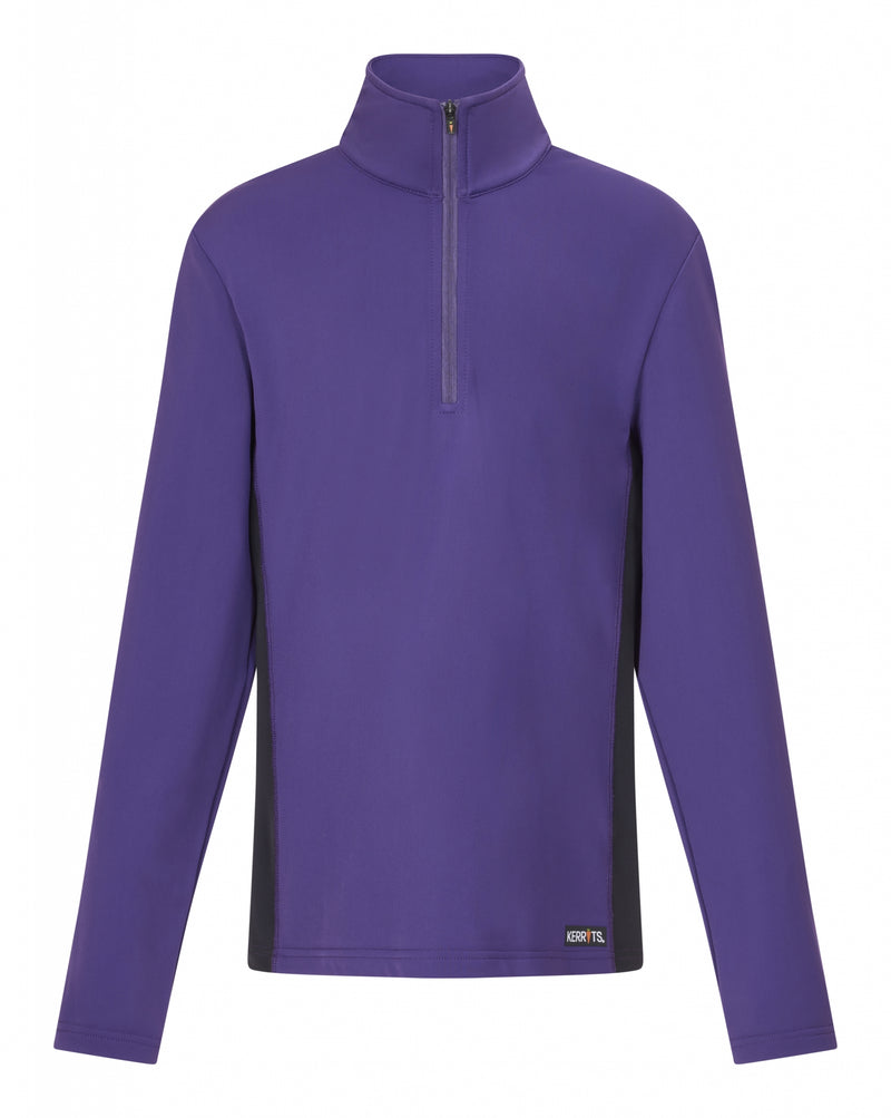 Kerrits Kids Rail Side Quarter Zip Tech Top - Solid