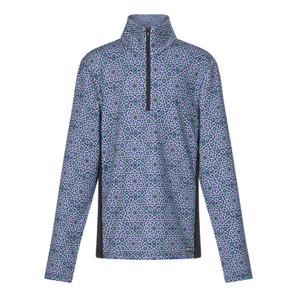 Kerrits Kids Rail Side Quarter Zip Tech Top - Print