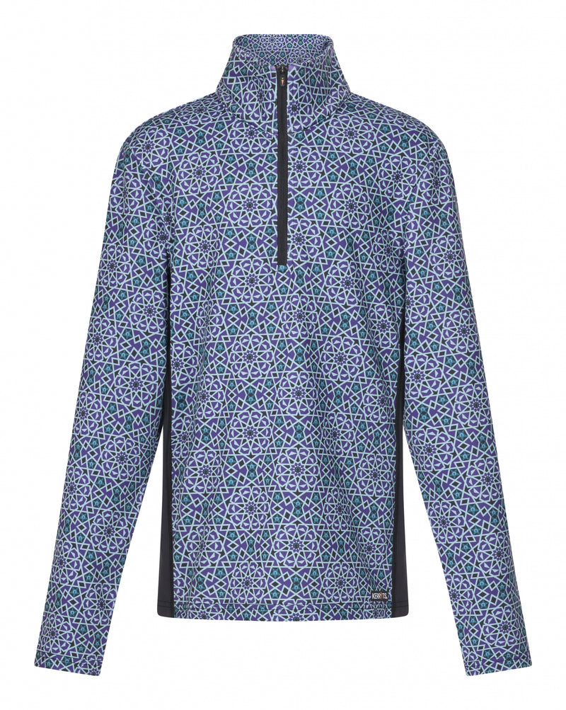 Kerrits Kids Rail Side Quarter Zip Tech Top - Print