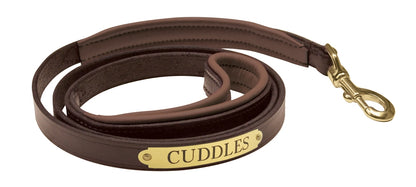 Perri's Personalized Padded Leather Dog Leash
