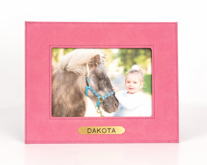 Perri's Personalized Leather Picture Frame