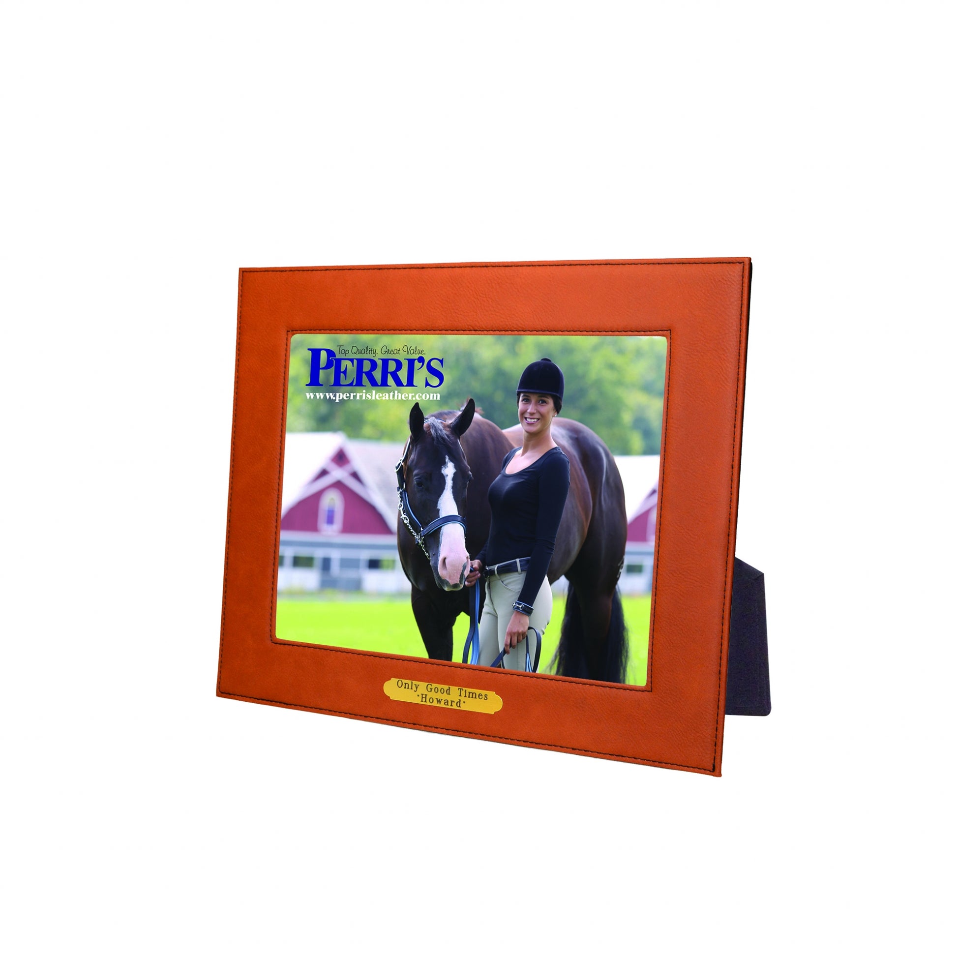 Perri's Personalized Leather Picture Frame