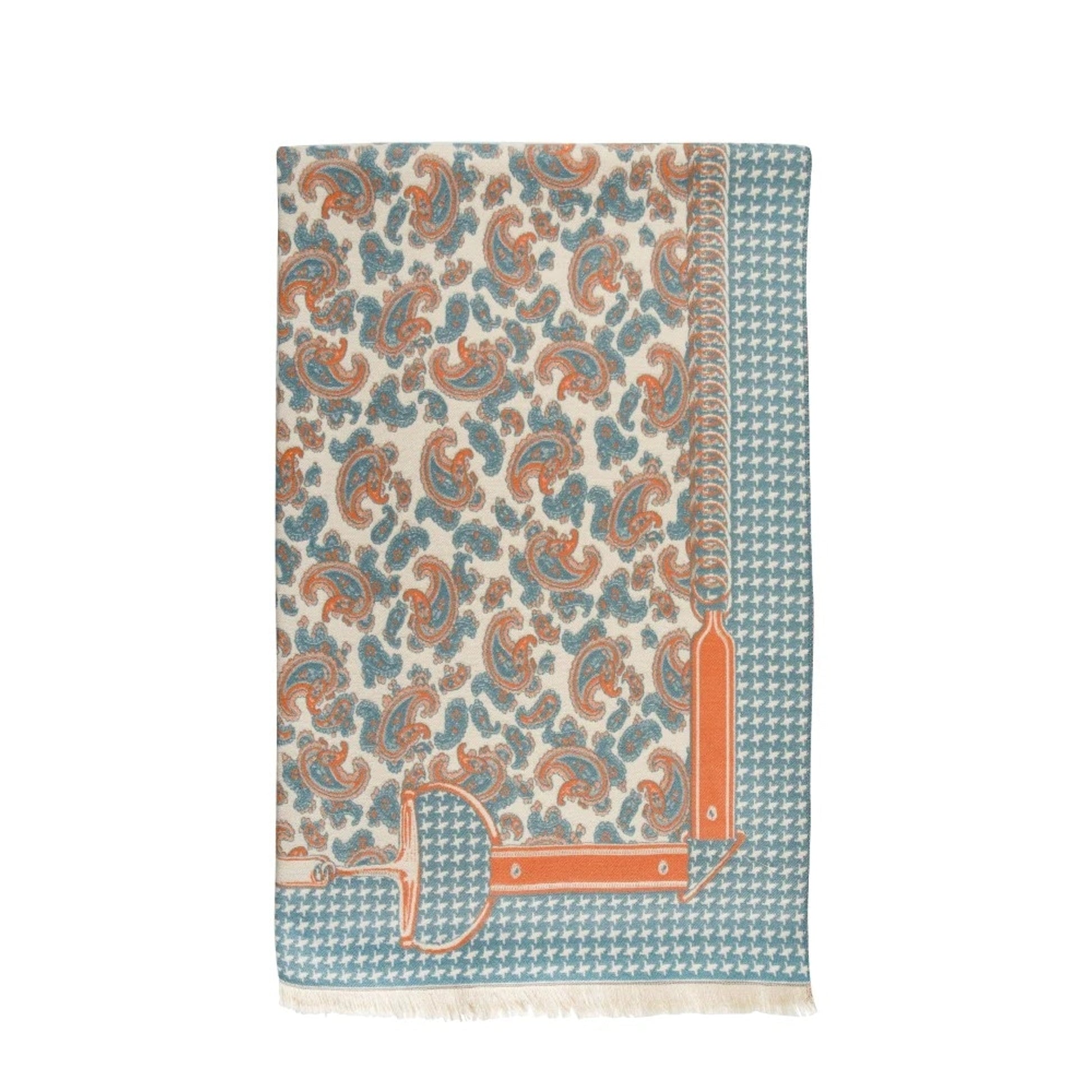AWST Int'l Acrylic Cashmere Snaffle Bit and Houndstooth Scarf/Shawl