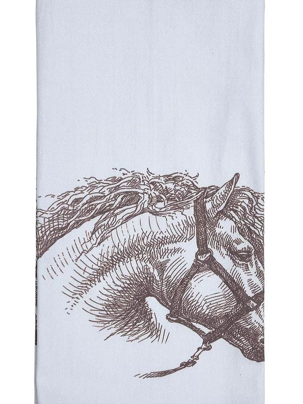 AWST Int'l Vintage Horse Head Flour Sack Kitchen Towel