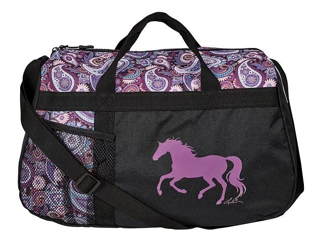 AWST Int'l "Lila" Galloping Horse Paisley Duffle Bag