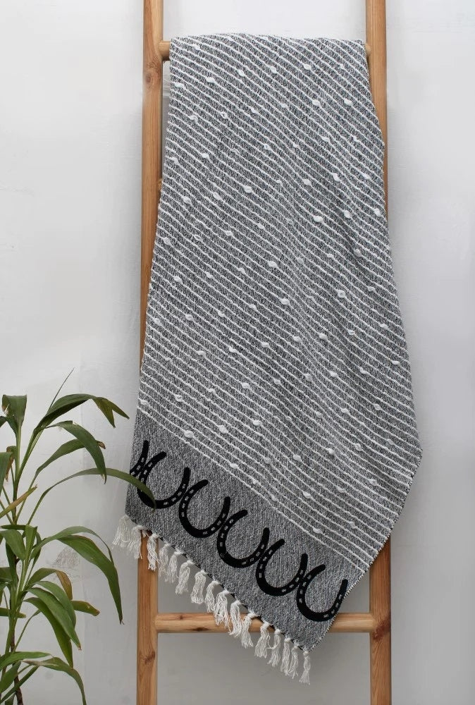 AWST Int'l Horseshes Cotton Throw