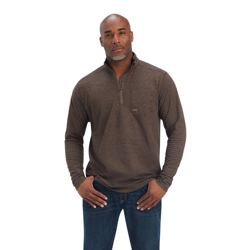 Ariat Mens Rebar Foundation 1/4 Zip Shirt