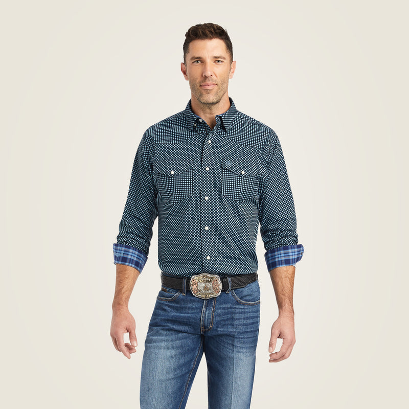 Ariat Mens Relentless Sensational Stretch Classic Fit Snap Shirt