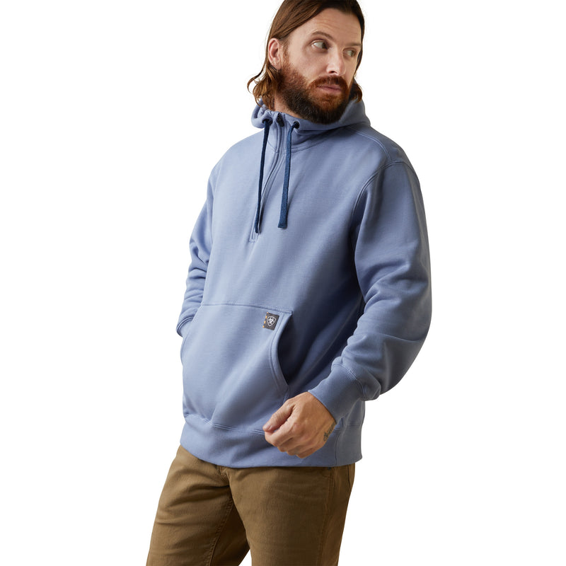 Ariat Mens Rebar Workman 1/4 Zip Hoodie