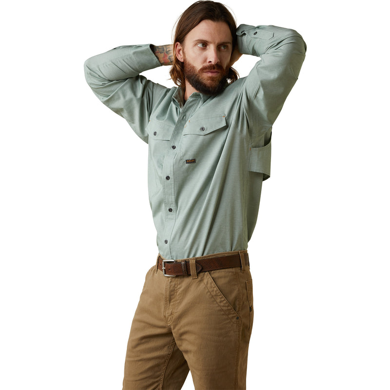 Ariat Mens Rebar Made Tough VentTEK DuraStretch Work Shirt