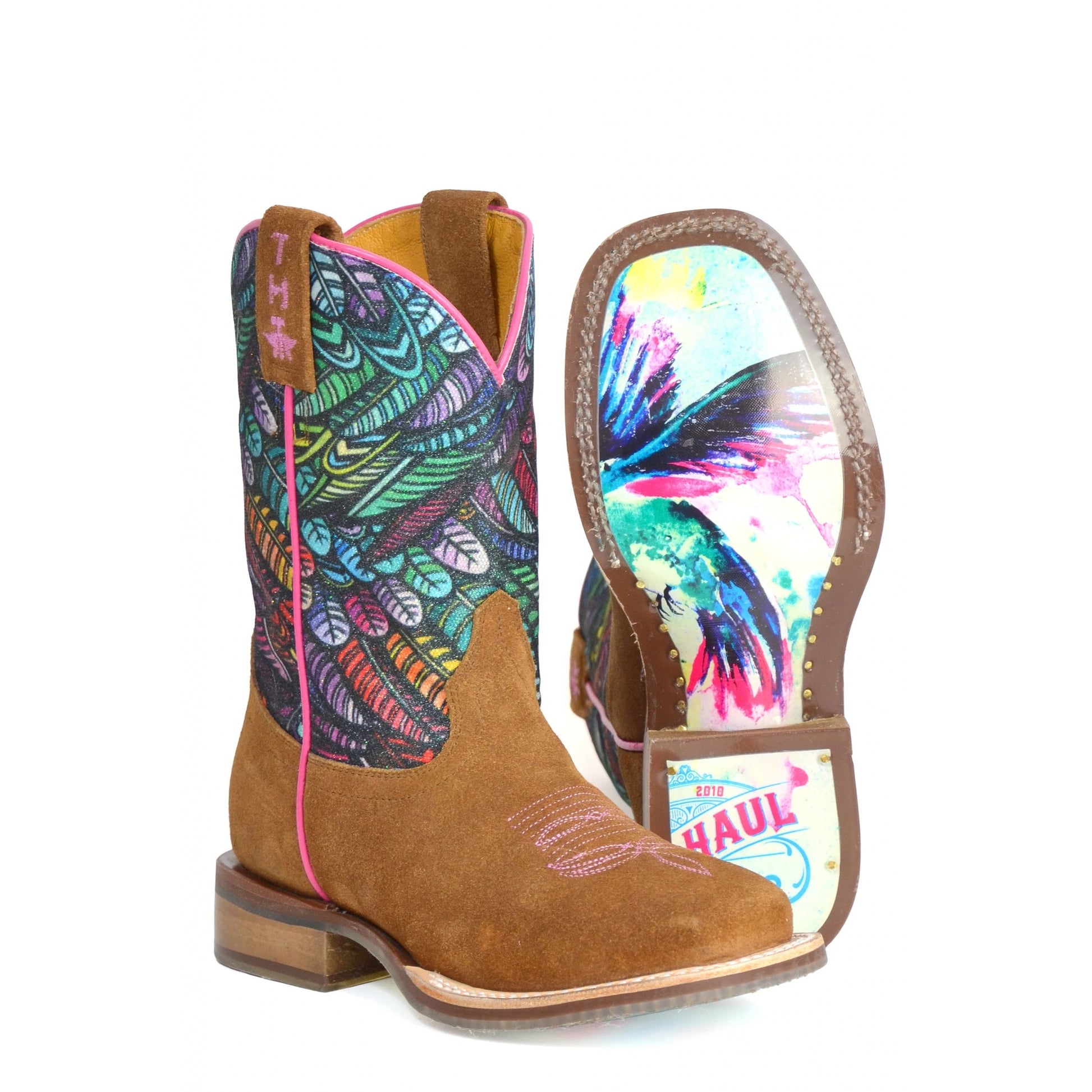 Tin Haul Childs Hummingbird Sole Sq Toe Boots