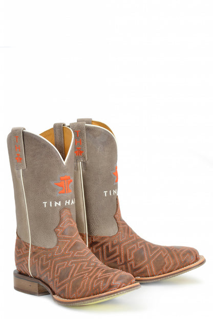 Tin Haul Mens Puzzler Square Toe Boots