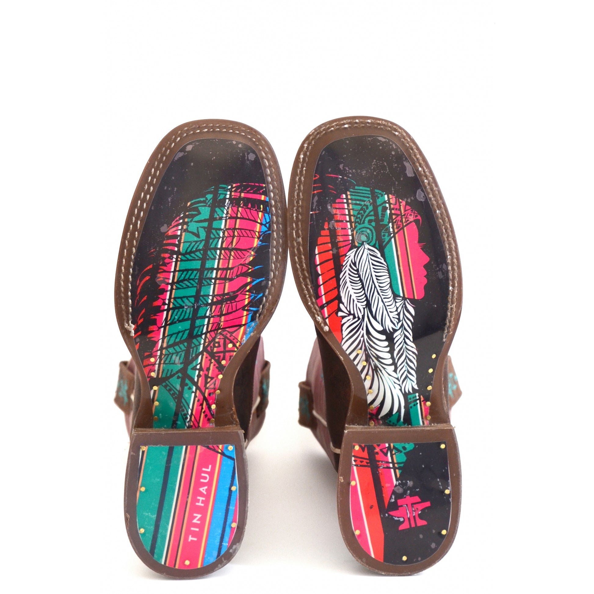 Tin Haul Ladies Azteca Square Toe Boots