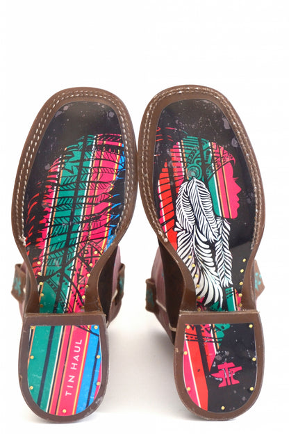 Tin Haul Ladies Azteca Square Toe Boots