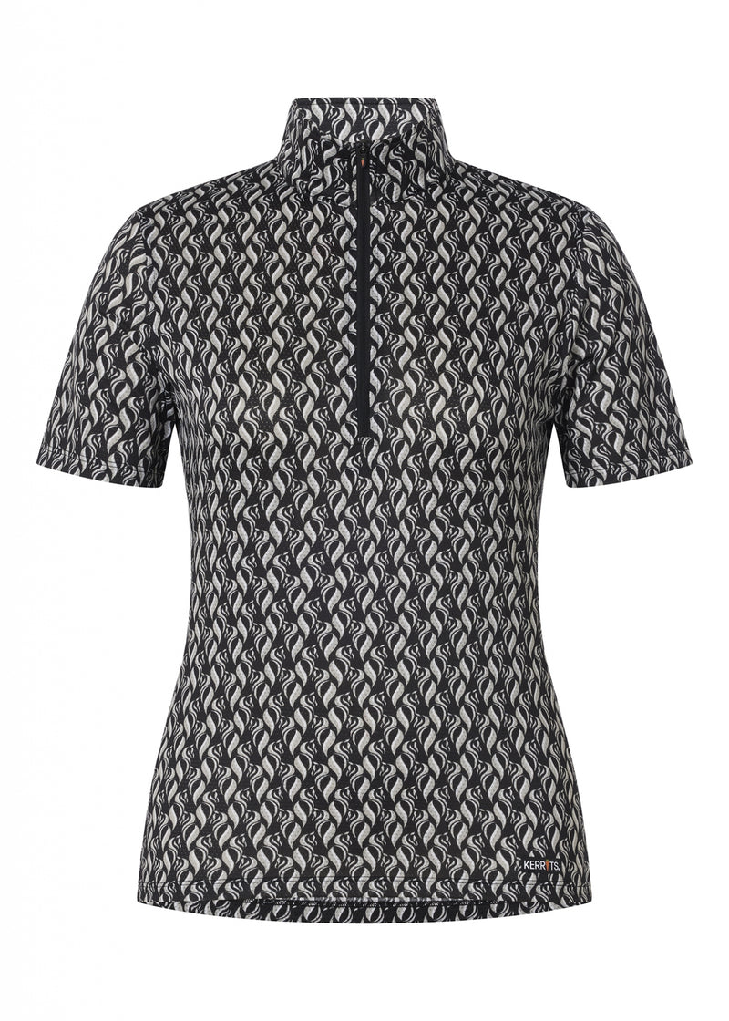 Kerrits Ladies Summer Ride Ice Fil Print Short Sleeve Shirt