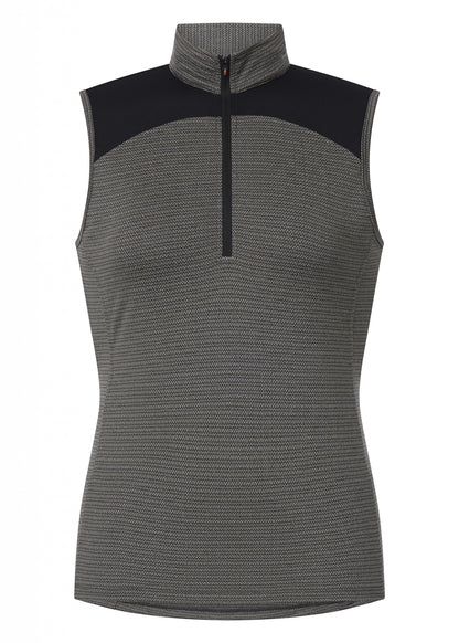 Kerrits Ladies Quarter Line Zip Neck Sleeveless Shirt