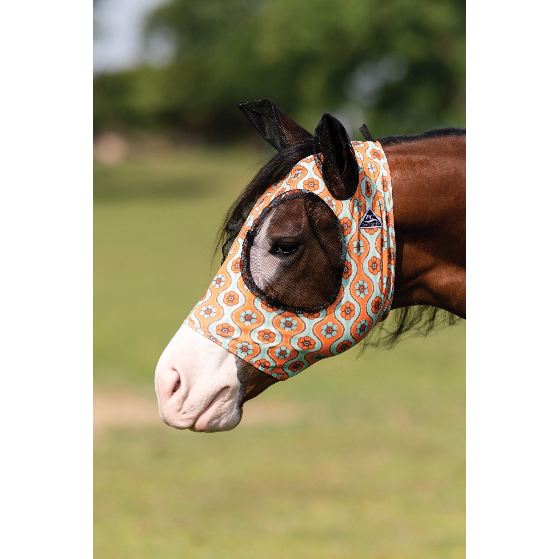 Prof Choice Comfort Fit Lycra Fly Mask - Prints