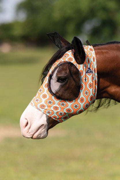 Prof Choice Comfort Fit Lycra Fly Mask - Prints