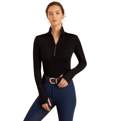 Ariat Ladies Cheviot 1/4 Zip Baselayer Shirt