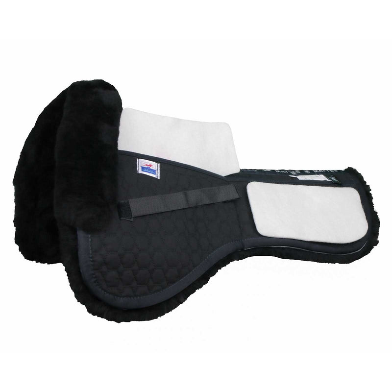 E.A. Mattes Platinum EWWA Dressage Half Pad with Sheepskin Trim
