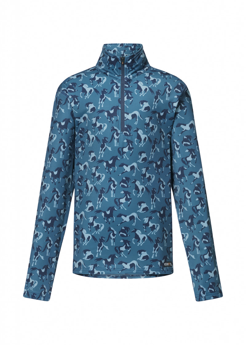 Kerrits Kids On Course Quarter Zip Fleece Tech Top