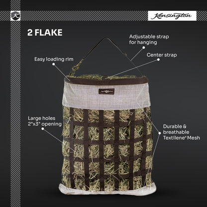 Kensington Slow Feed 2 Flake Hay Bag with Rim