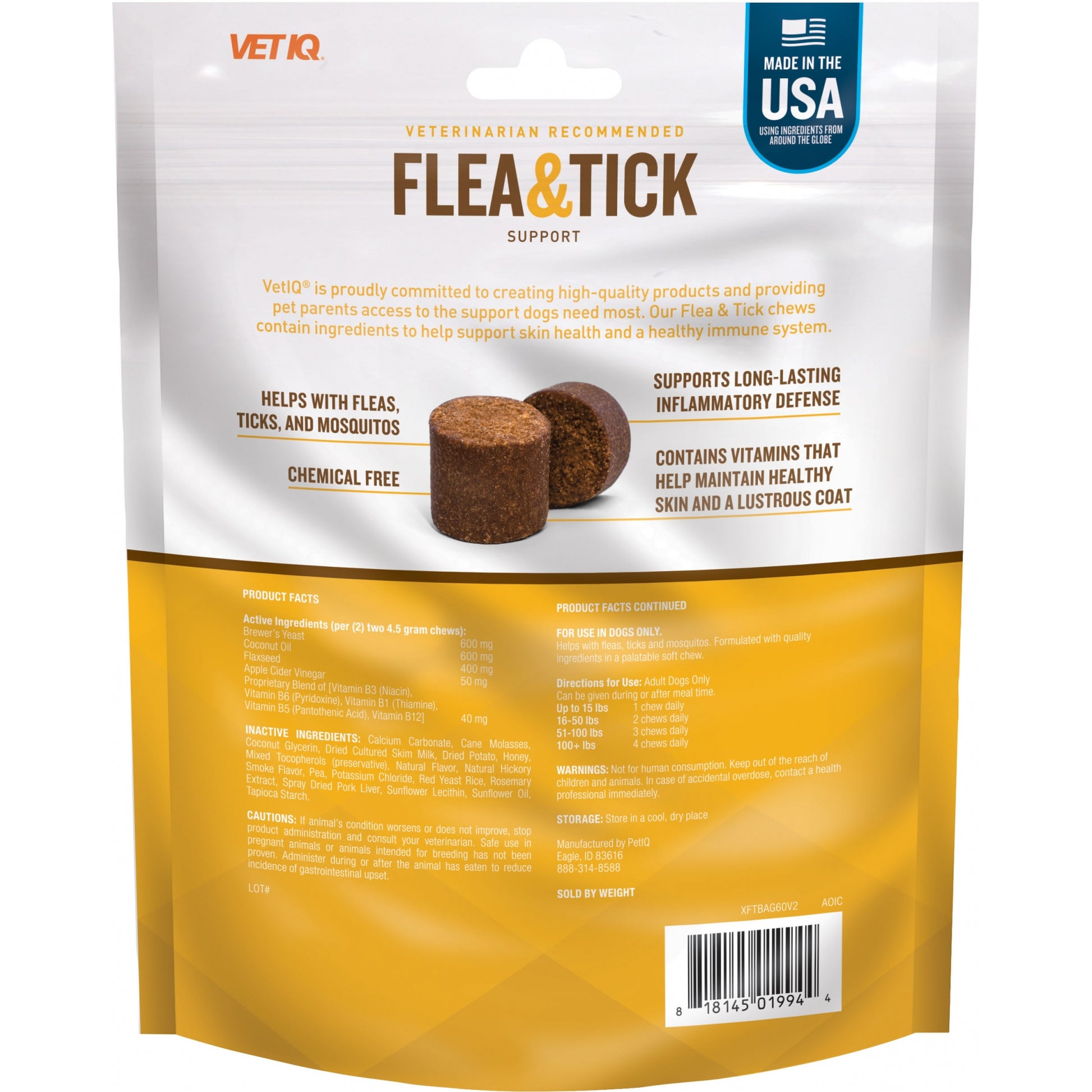 Vetiq Flea & Tick Soft Chew For Dogs