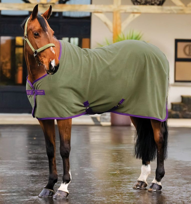 Weaver Equine Futurity Fitted Polar Fleece Cooler Horse Sheet, Black - Black,75 in Weaver Equine Futurity Fitted Polar Fleece Cooler Horse Sheet, Black - Black,75 in
