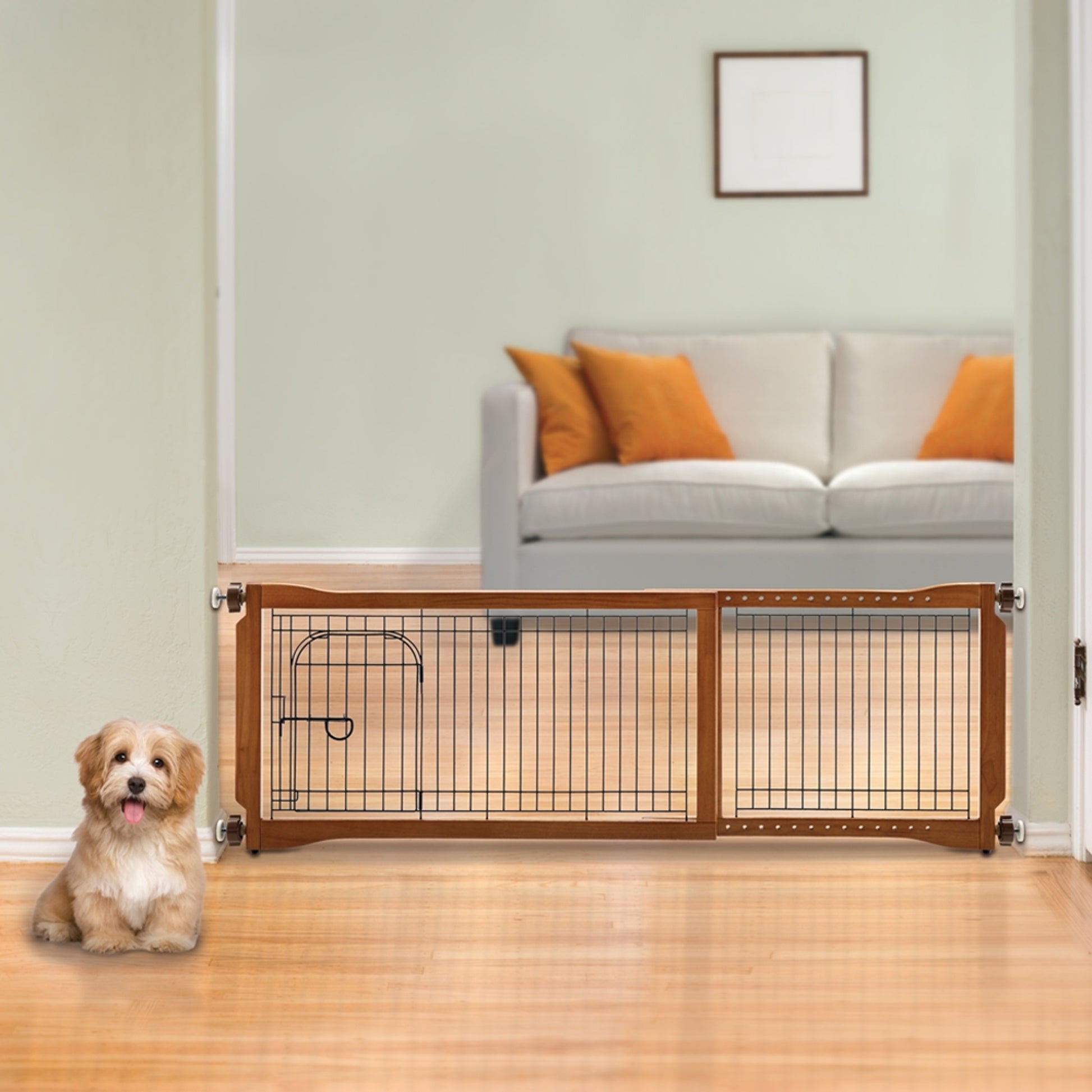 Richell Pet Sitter Freestanding Gate Plus