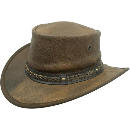 Outback Trading Iron Bark Leather Hat