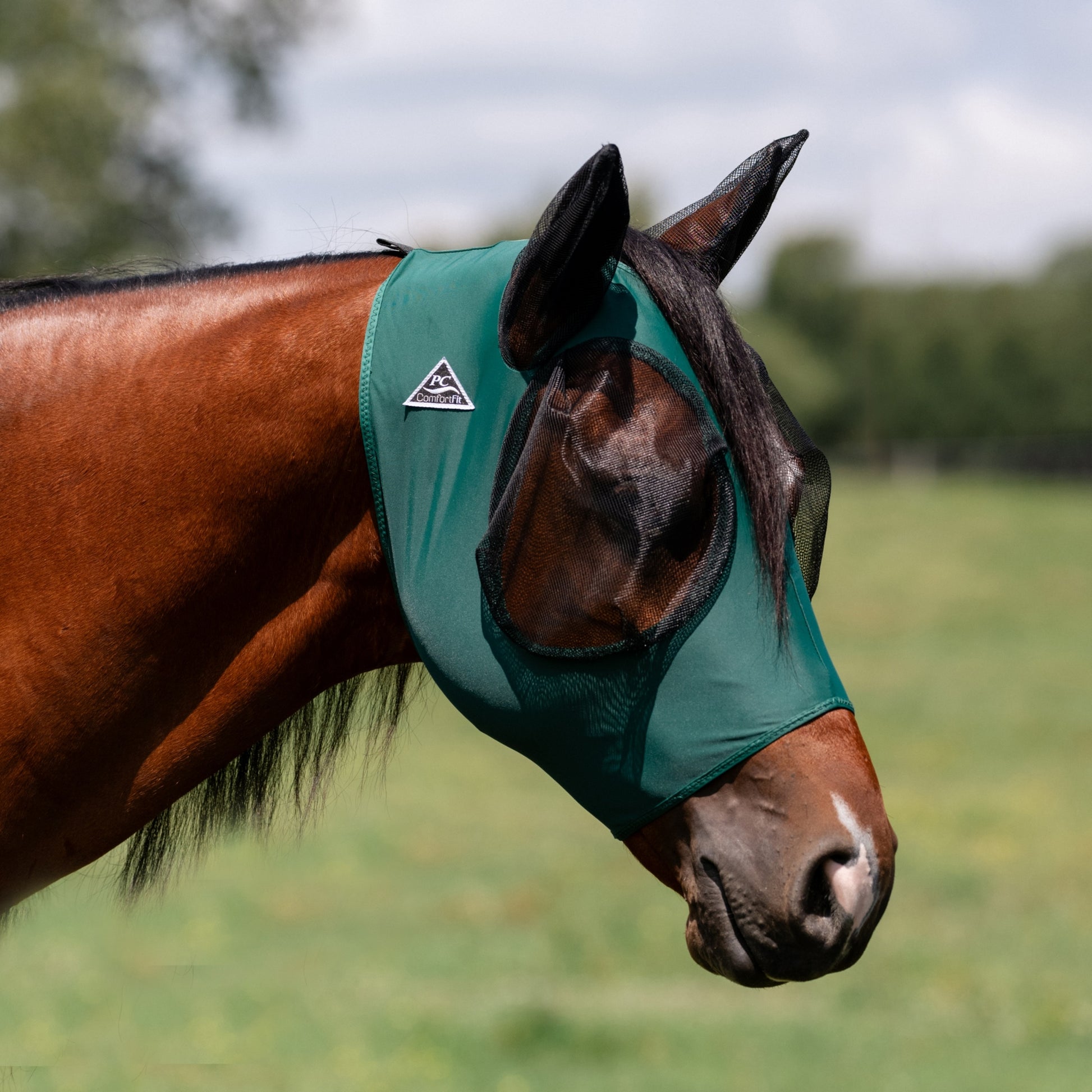 Prof Choice Comfort Fit Lycra Fly Mask - Solid