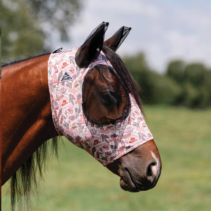 Prof Choice Comfort Fit Lycra Fly Mask - Prints