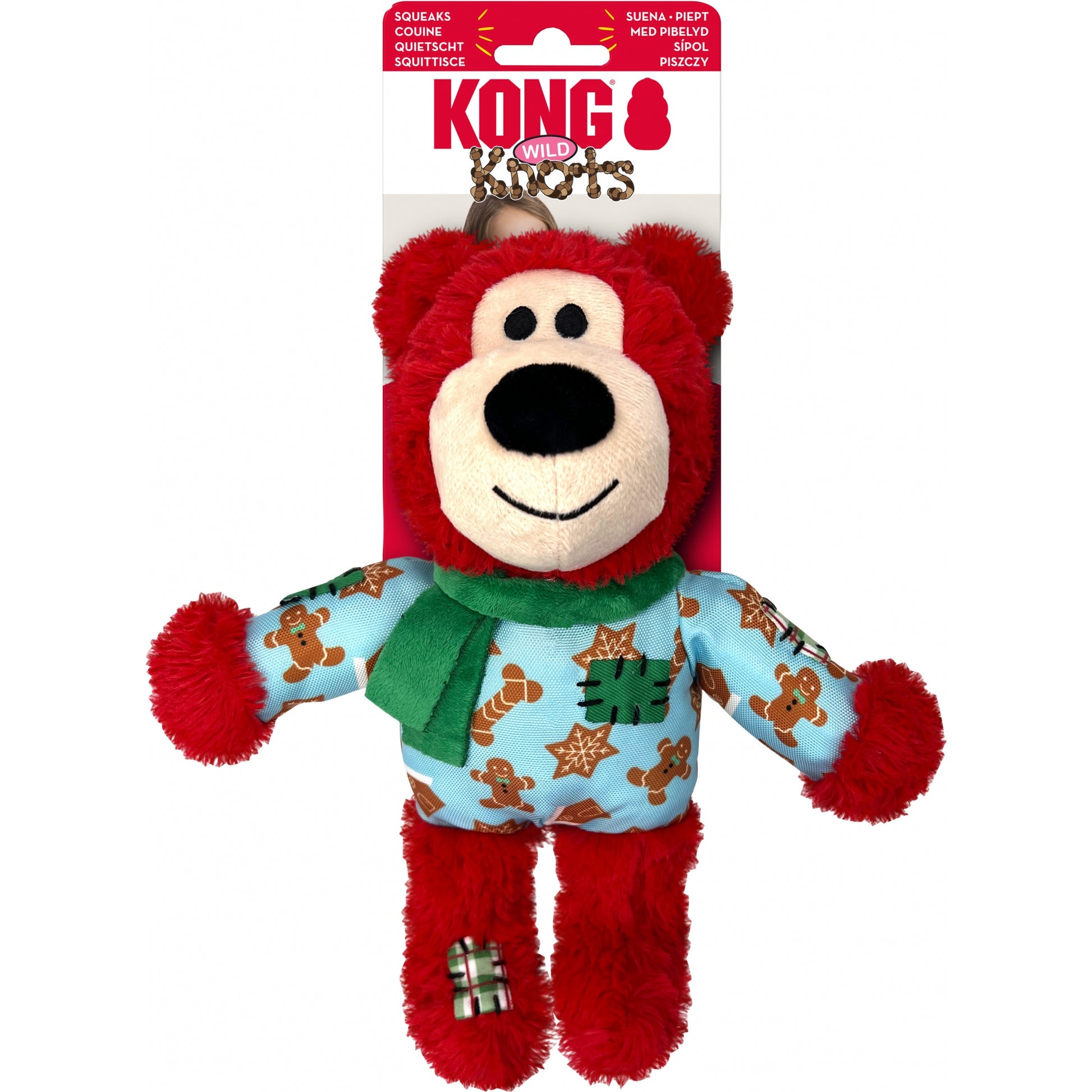 KONG Holiday Wild Knots Assorted Bears