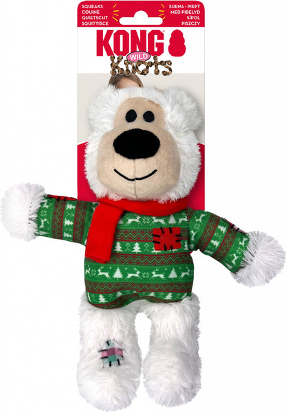 KONG Holiday Wild Knots Assorted Bears