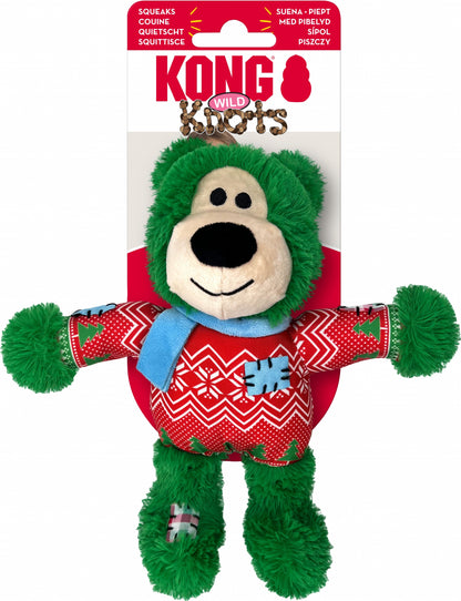 KONG Holiday Wild Knots Assorted Bears