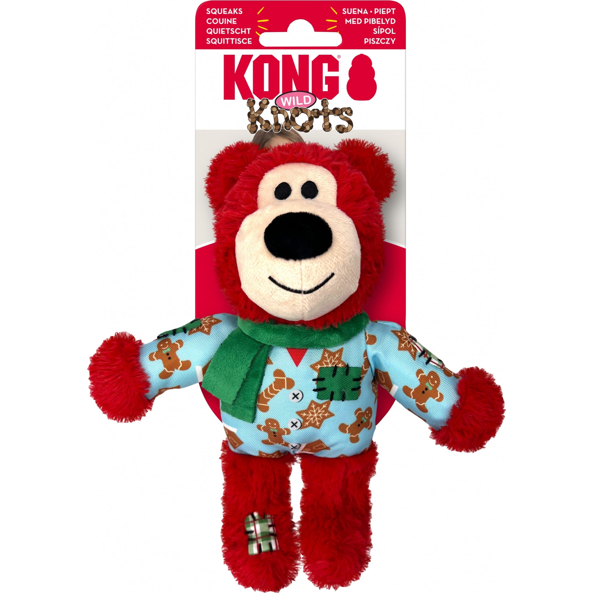 KONG Holiday Wild Knots Assorted Bears