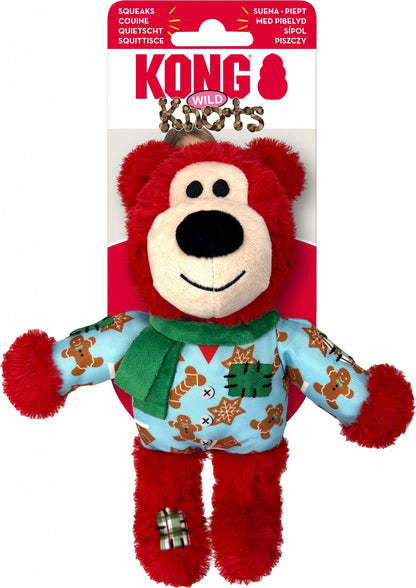 KONG Holiday Wild Knots Assorted Bears