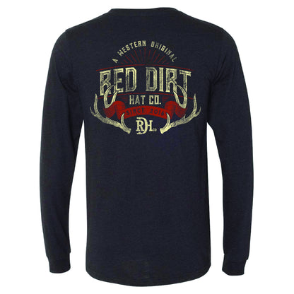 Red Dirt Hat Co Antlers Long Sleeve T-Shirt