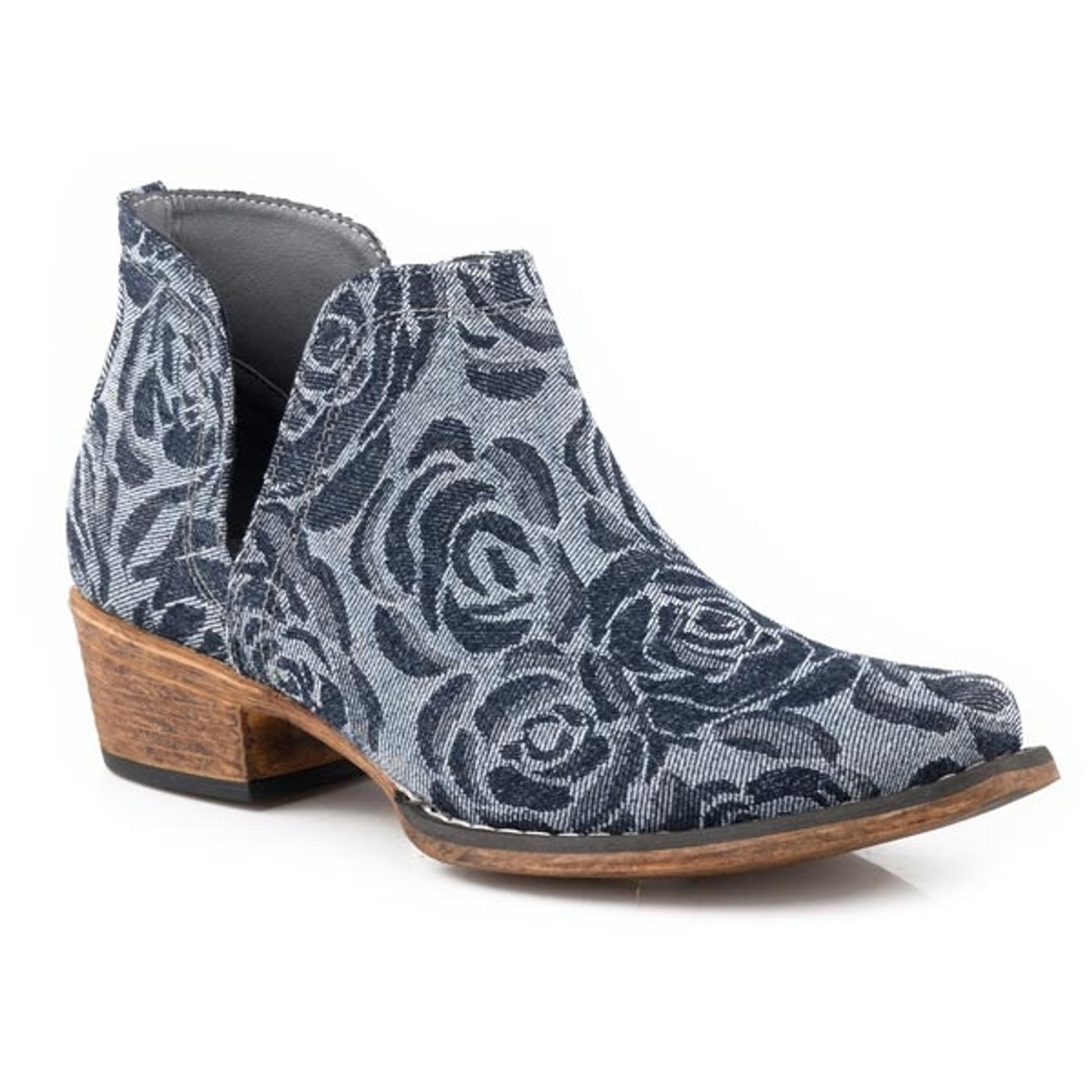 Roper Ladies Ava Floral Snip Toe Short Boots