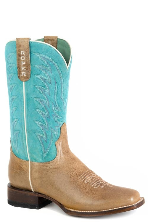 Roper Ladies Cowgirl 11" Square Toe Boots
