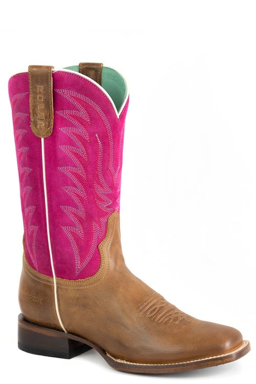 Roper Ladies Cowgirl 11" Square Toe Boots
