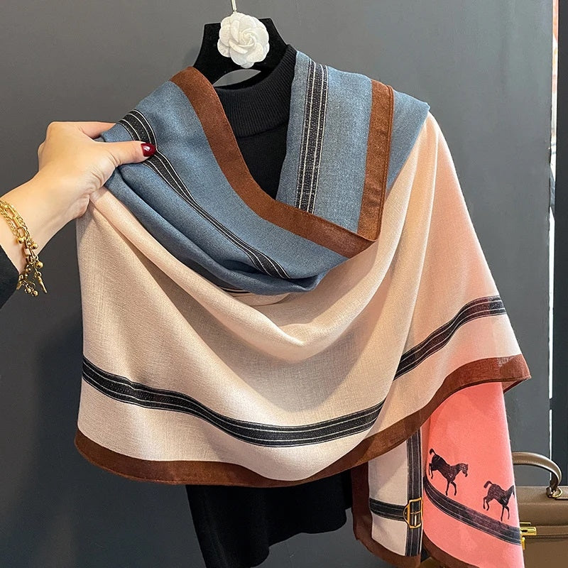 AWST Int'l Strap Goods Cotton Linen Scarf
