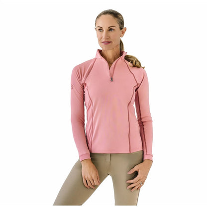 Ovation Ladies 1/4 Zip Long Sleeve Sun Shirt