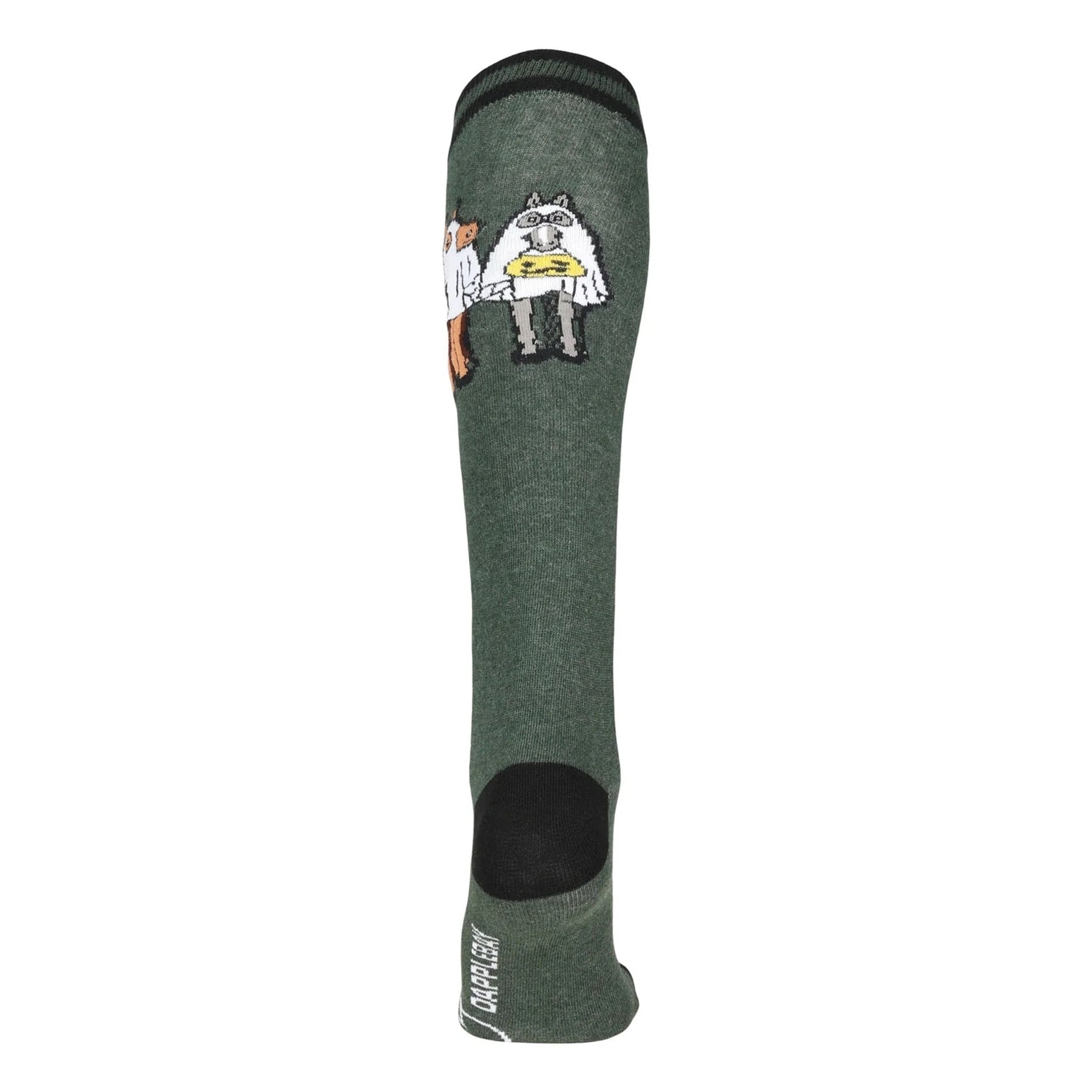 Dapplebay Ladies Horse Ghosts Knit Boot Socks